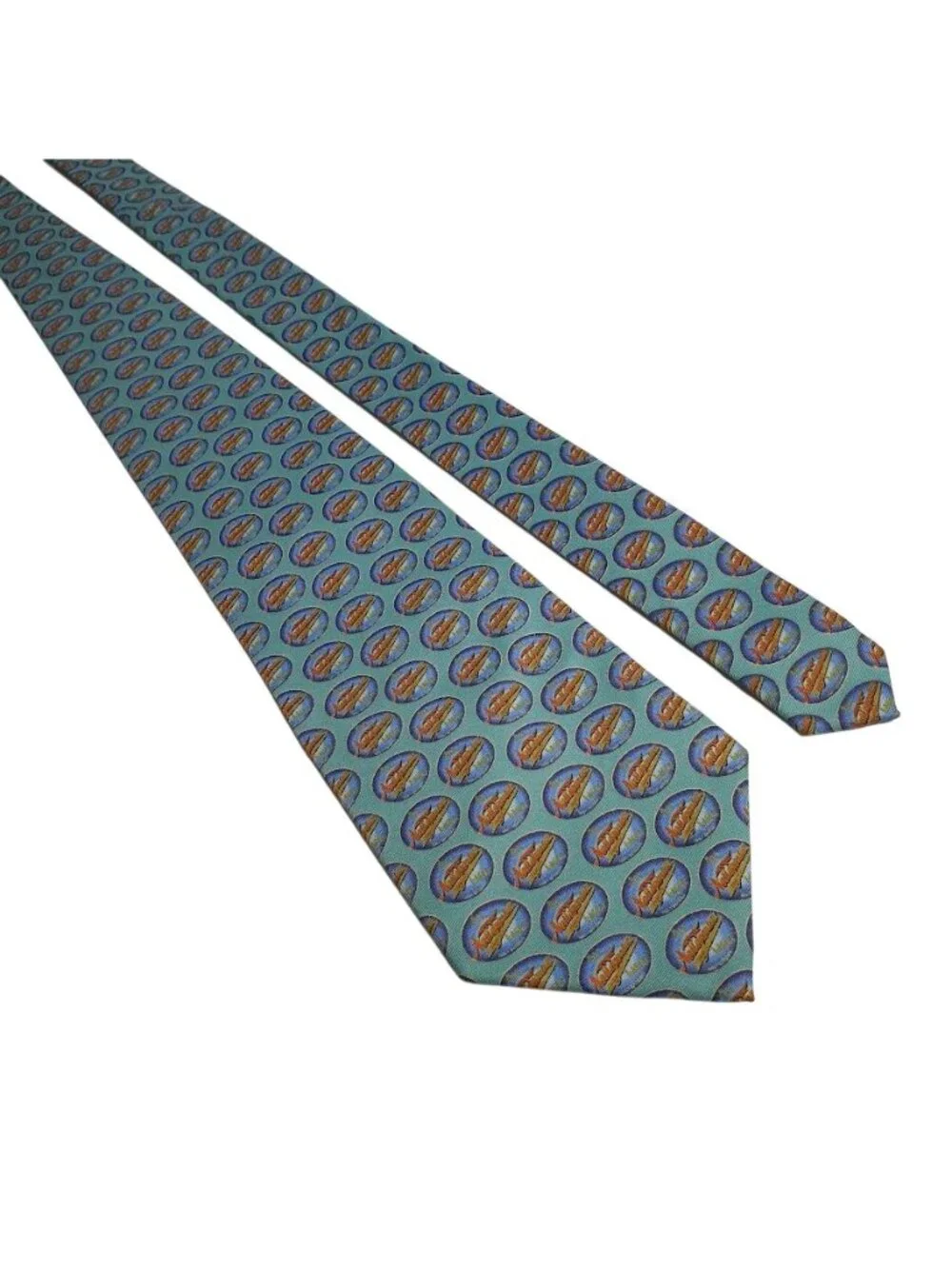 Narragansett Beer Necktie Neckwear Blue Polyester Mens Accessory Rhode Island